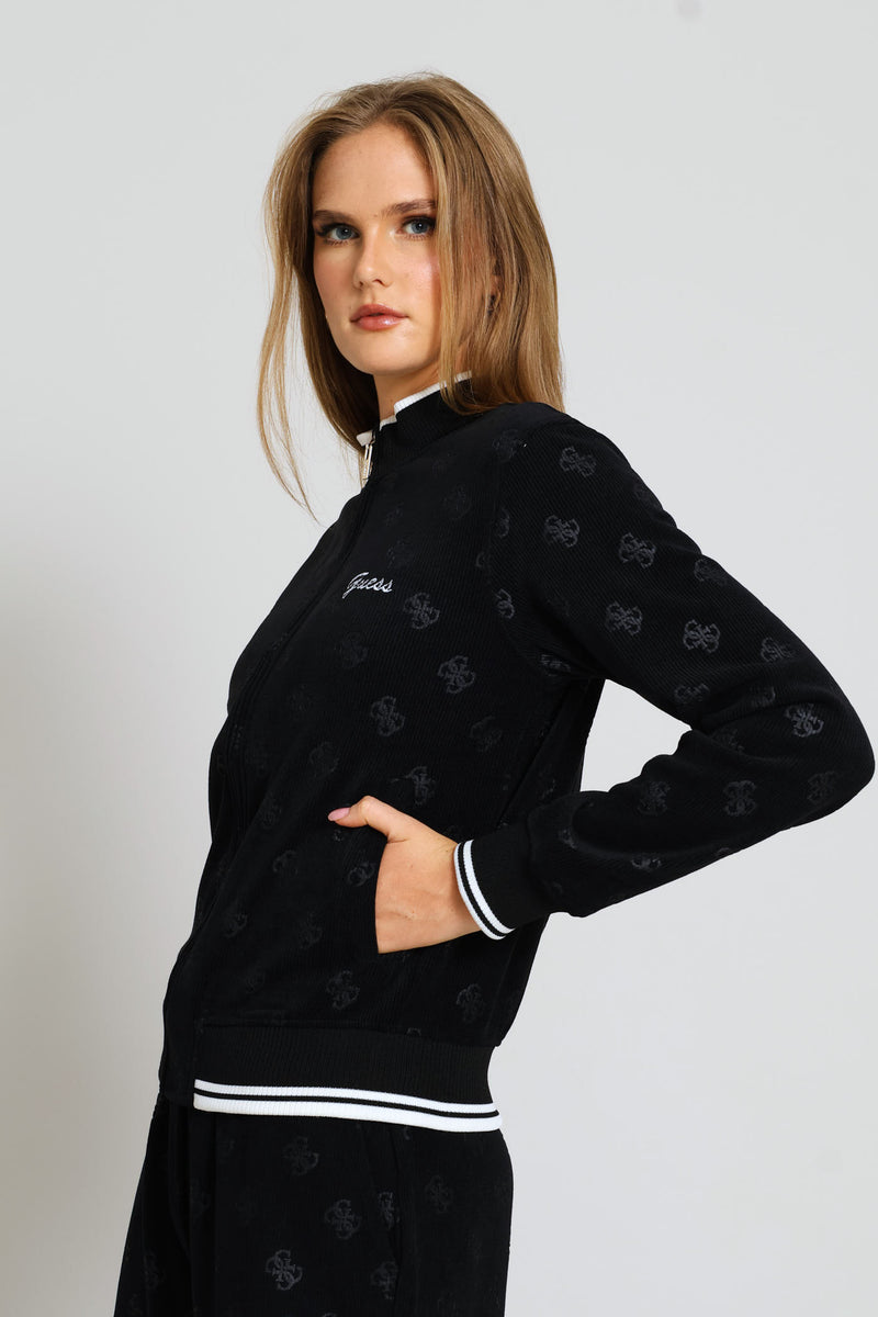 Paulina Full Zip Sweatshirt - Black