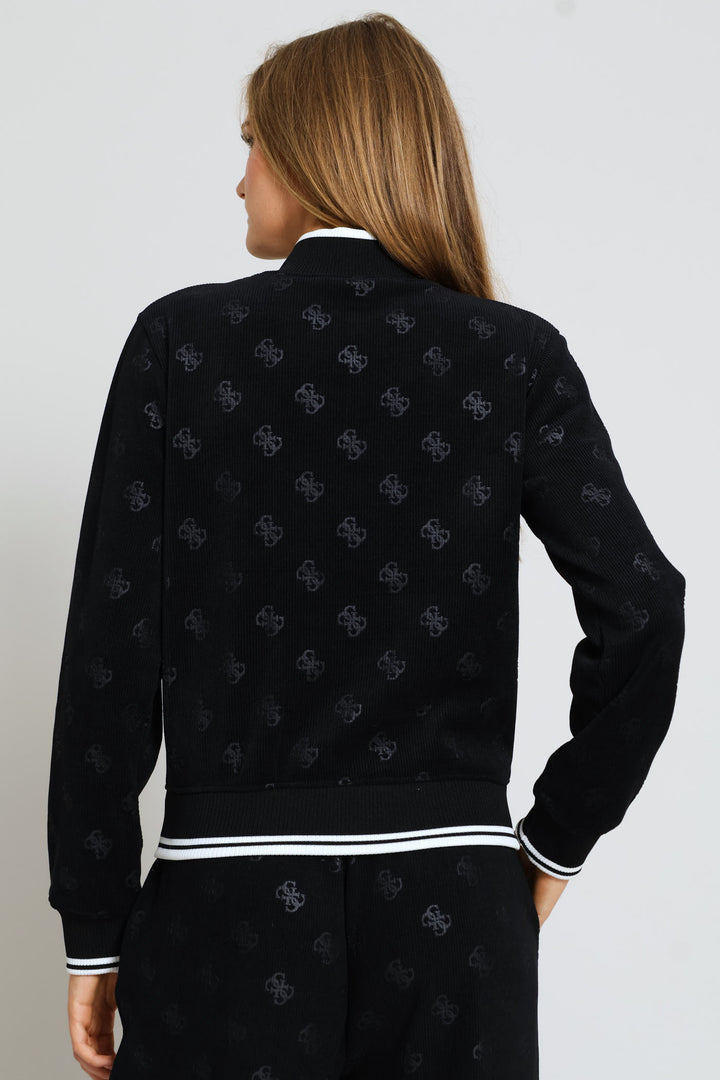 Paulina Full Zip Sweatshirt - Black