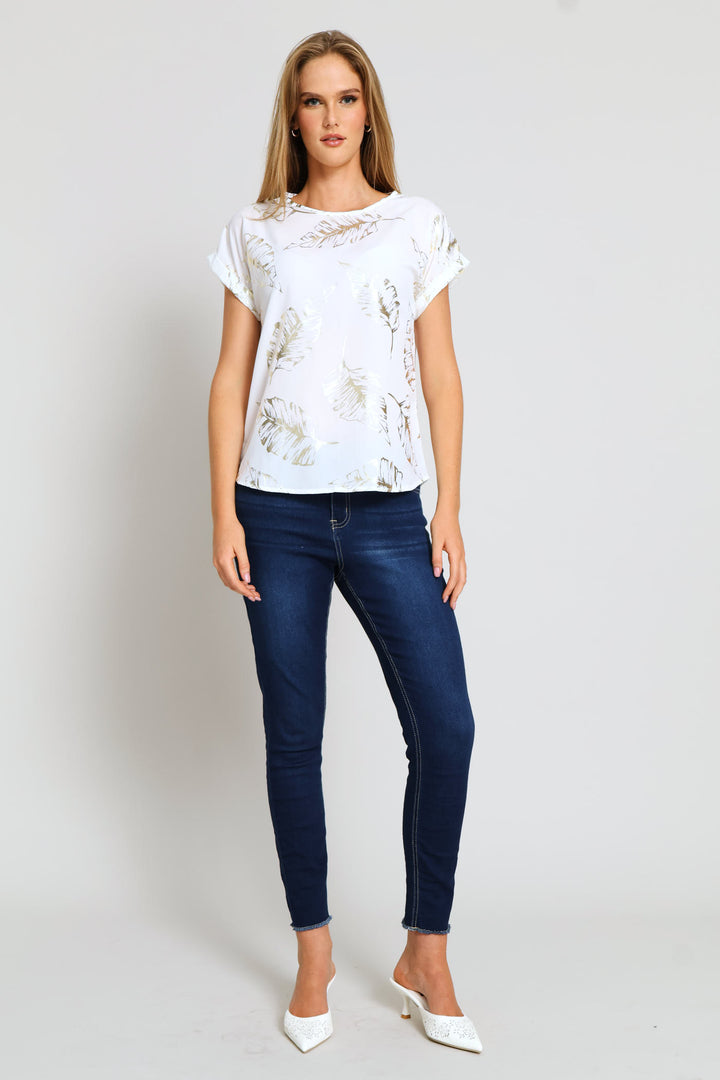 Short Sleeve Formal Tee - Cream