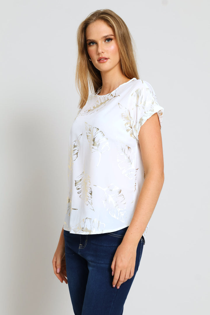 Short Sleeve Formal Tee - Cream