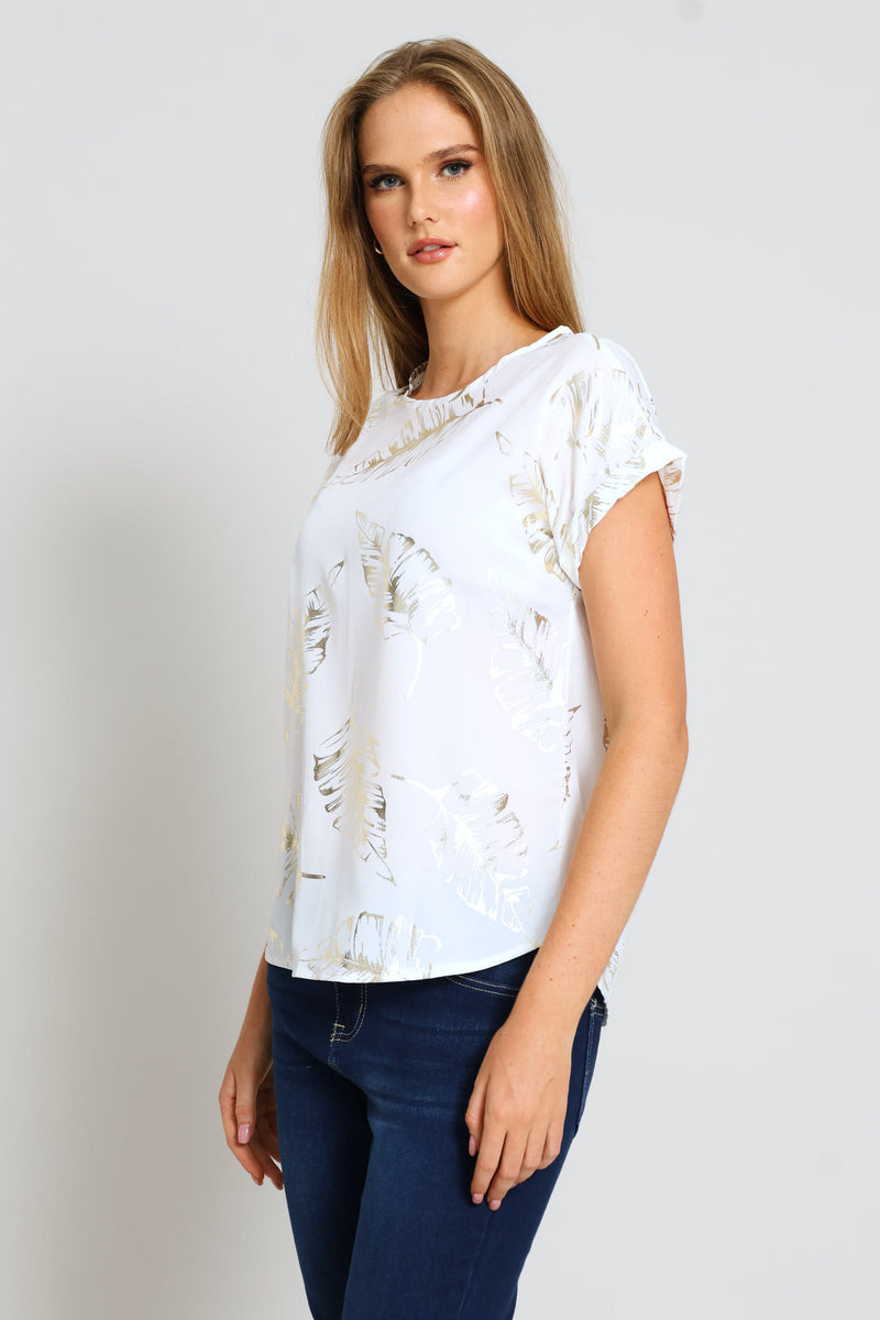 Short Sleeve Formal Tee - Cream