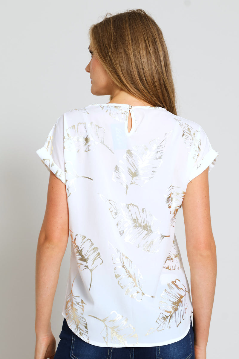 Short Sleeve Formal Tee - Cream