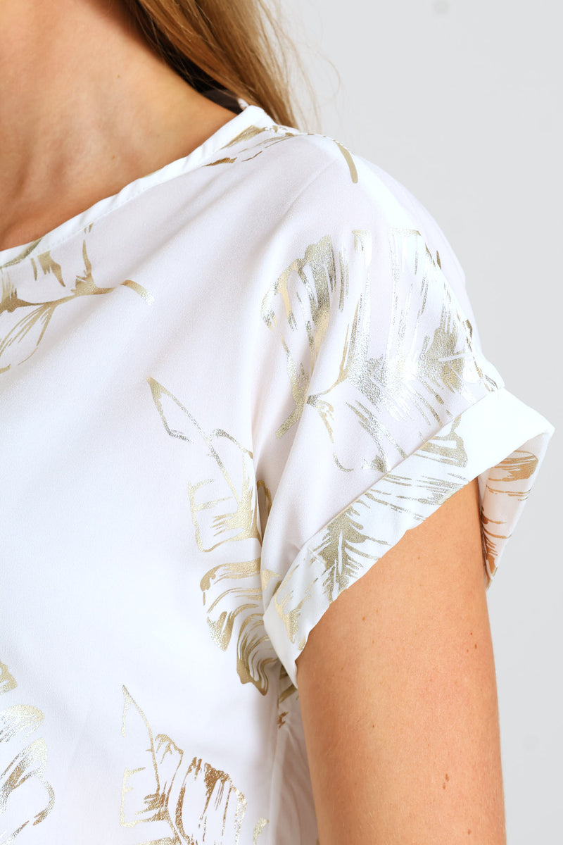 Short Sleeve Formal Tee - Cream