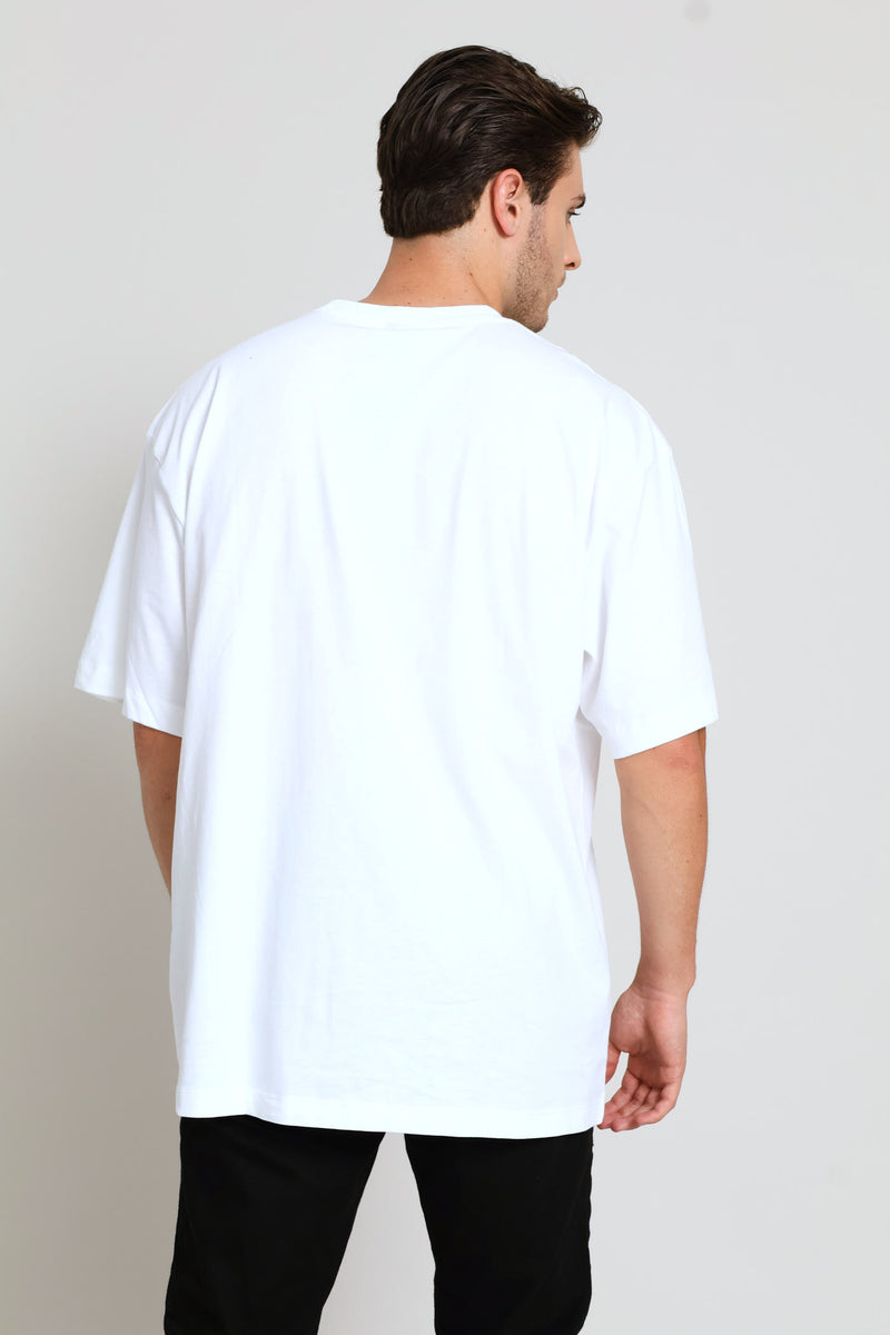 Essential Simple Dome Oversized Tee - White