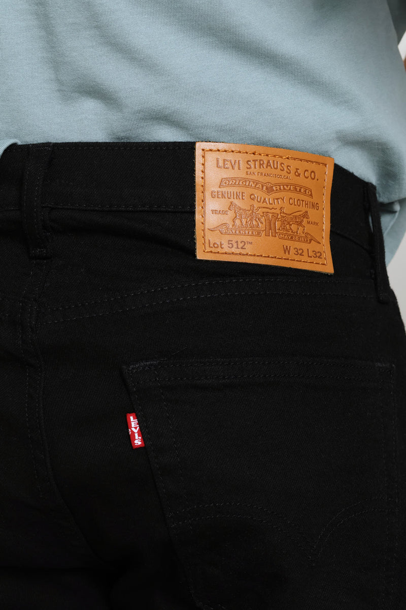 512 Za Slim Taper Denim - Black