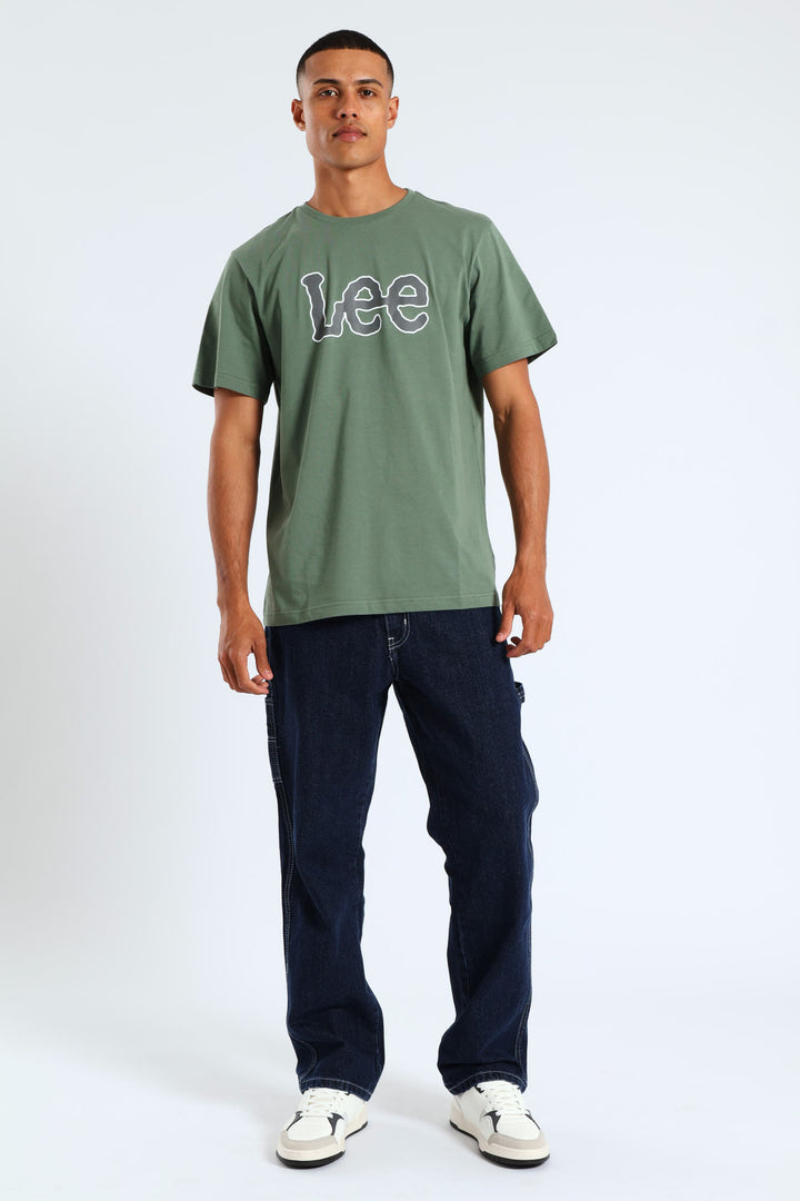 Logo Print Tee - Green