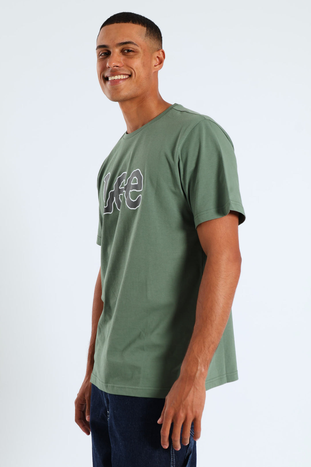 Logo Print Tee - Green