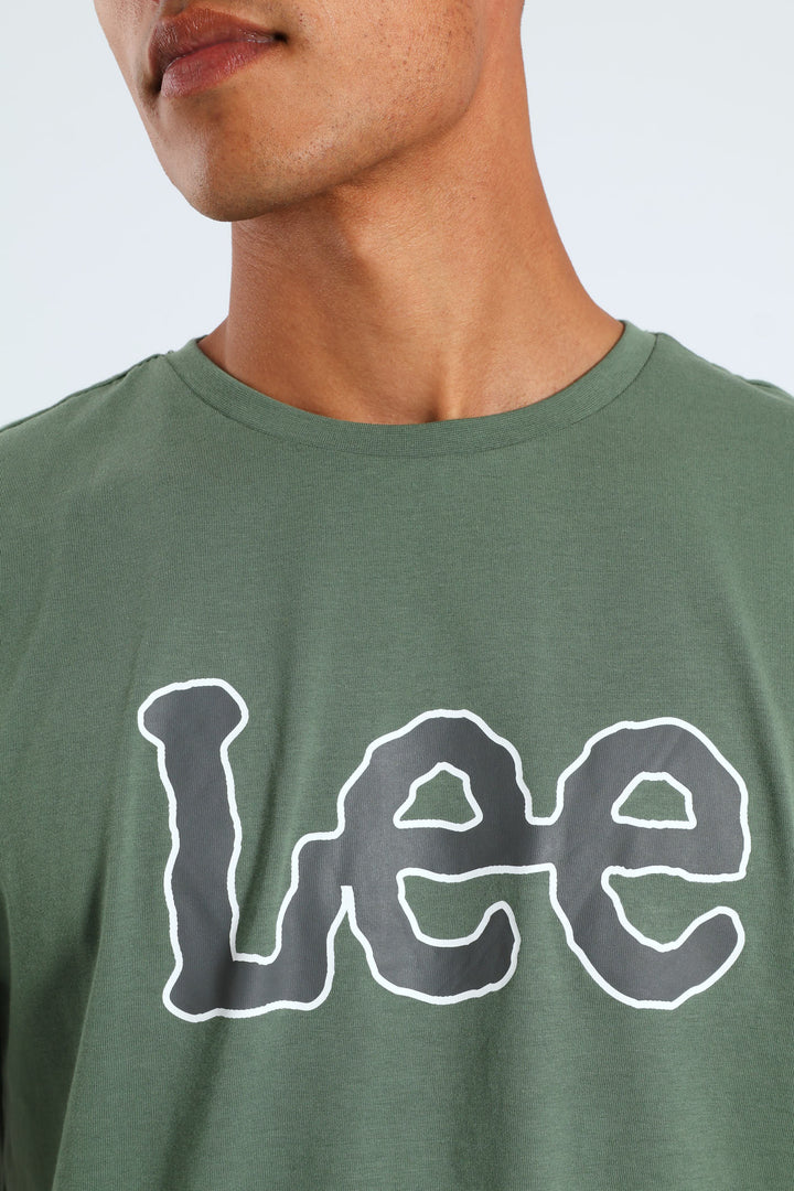 Logo Print Tee - Green
