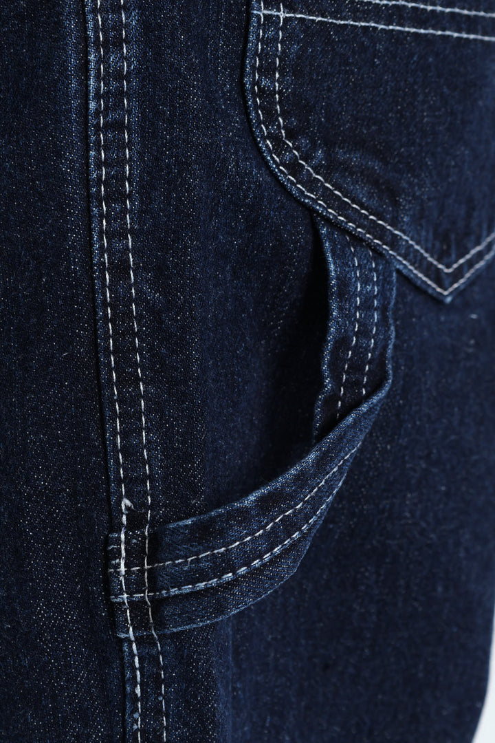 Boss Of The Road Regular Relaxed Straight Leg Denim - Dark Indigo