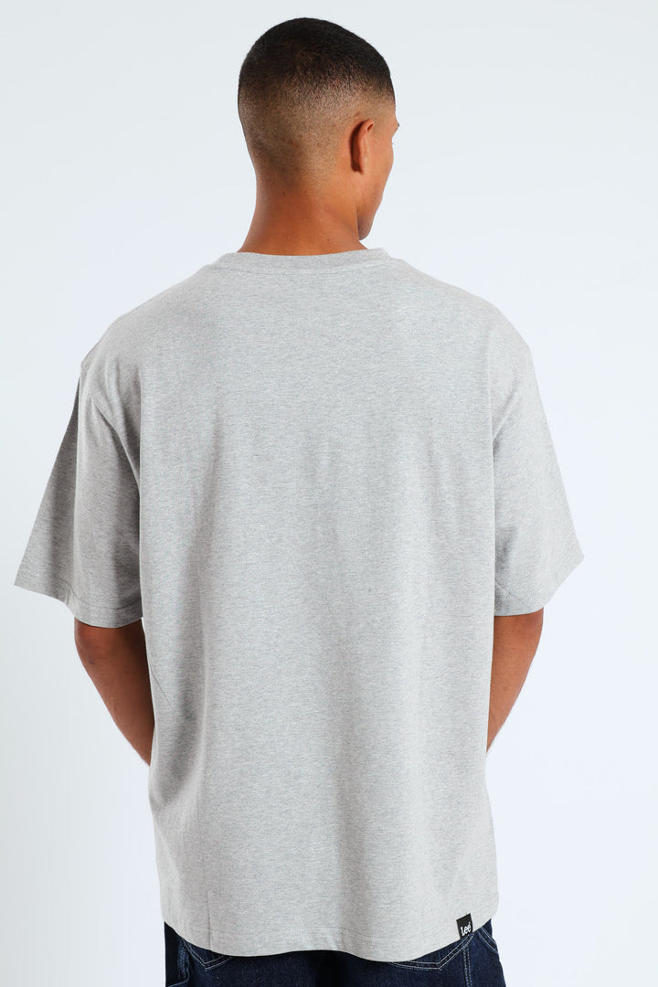 Botr Patch Tee - Grey Melange