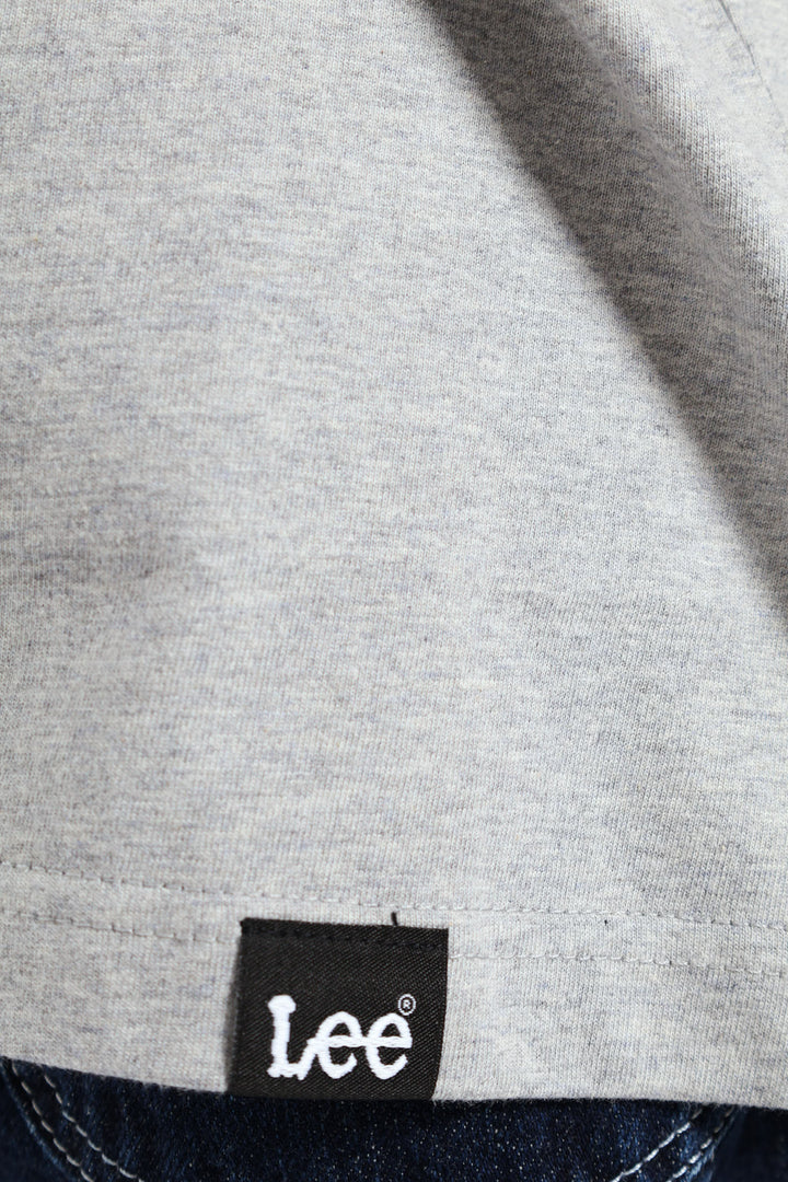 Botr Patch Tee - Grey Melange