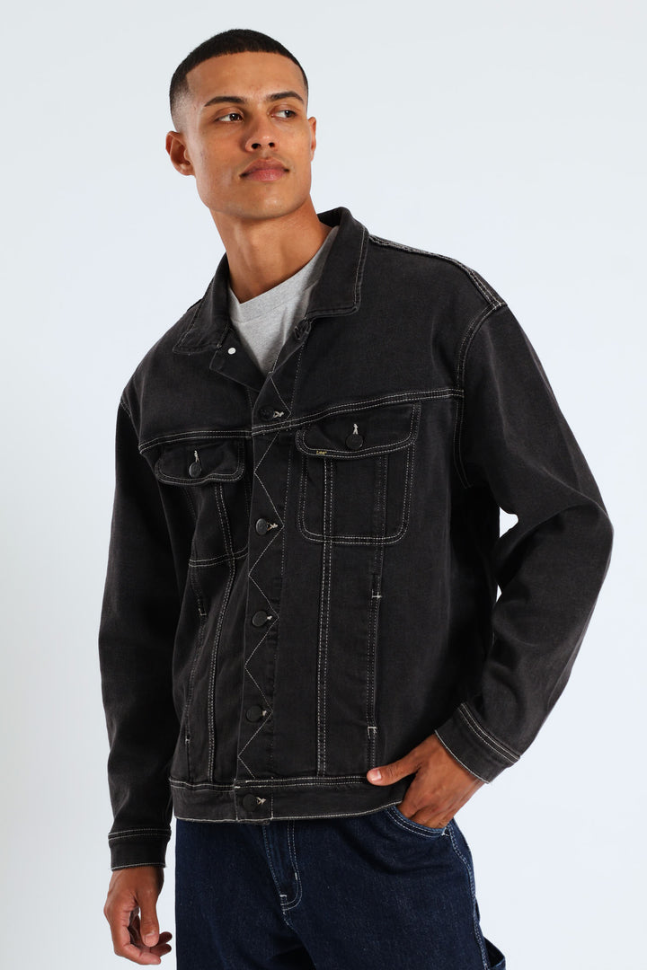 Rider Denim Jacket - Black