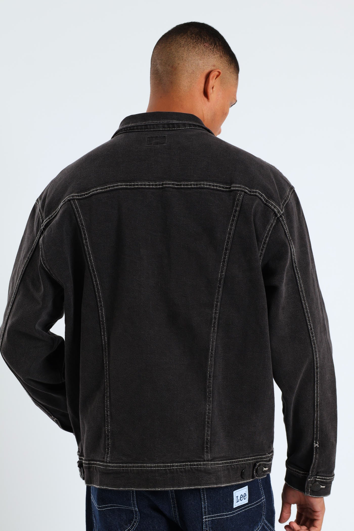 Mens Rider Denim Jacket - Black – Edgars