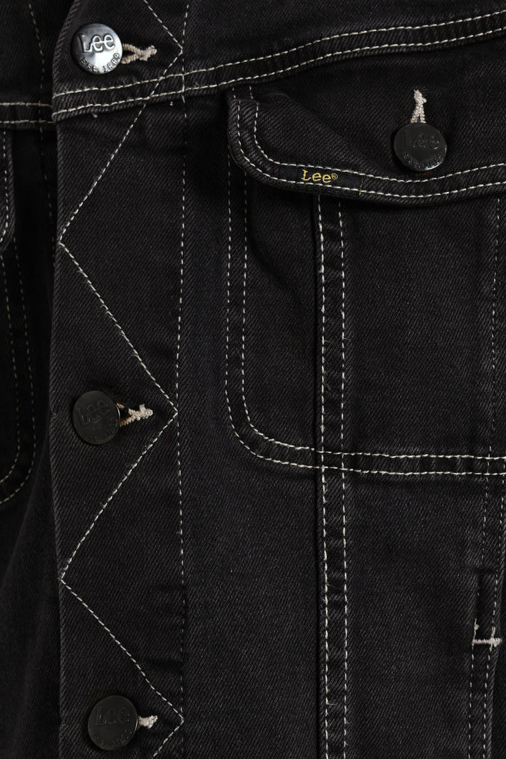 Rider Denim Jacket - Black