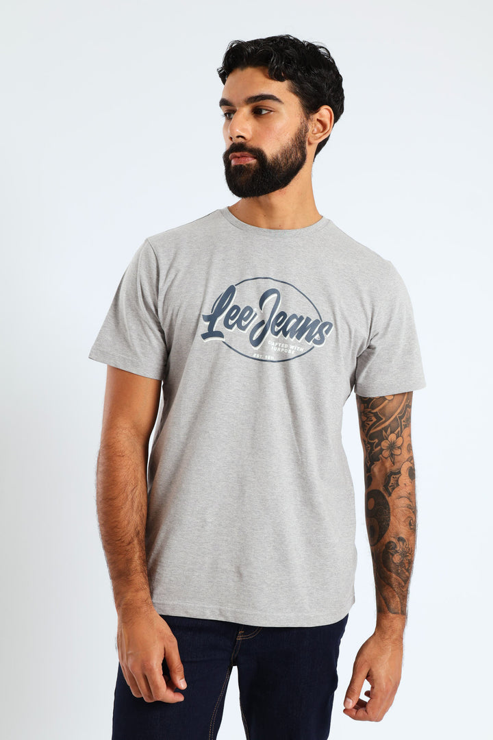 Jeans Tee - Grey Melange