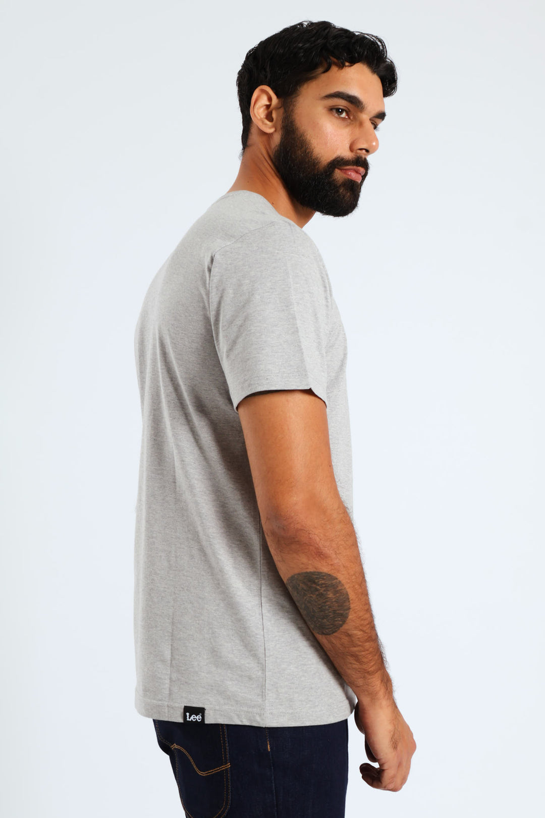 Jeans Tee - Grey Melange