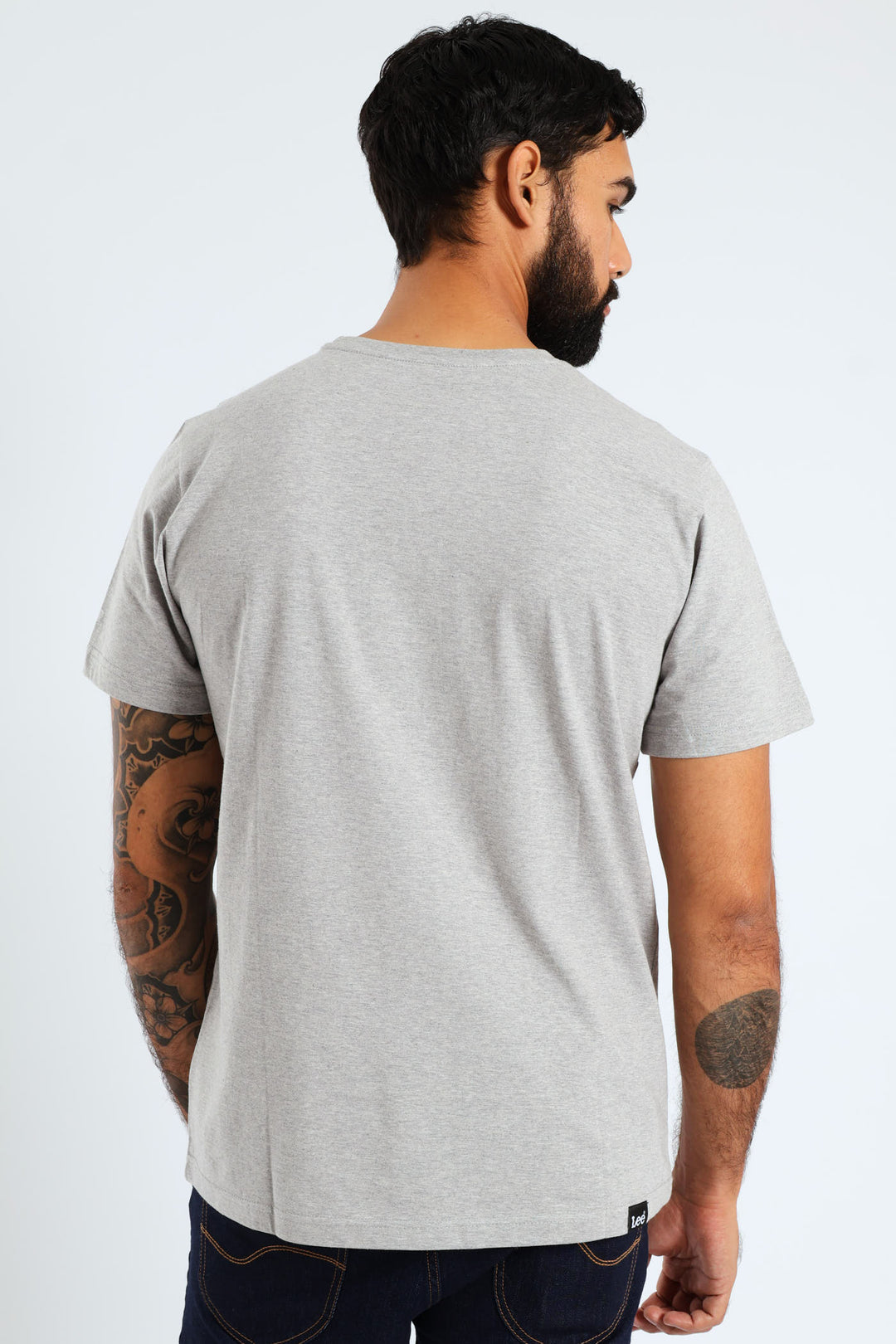 Jeans Tee - Grey Melange