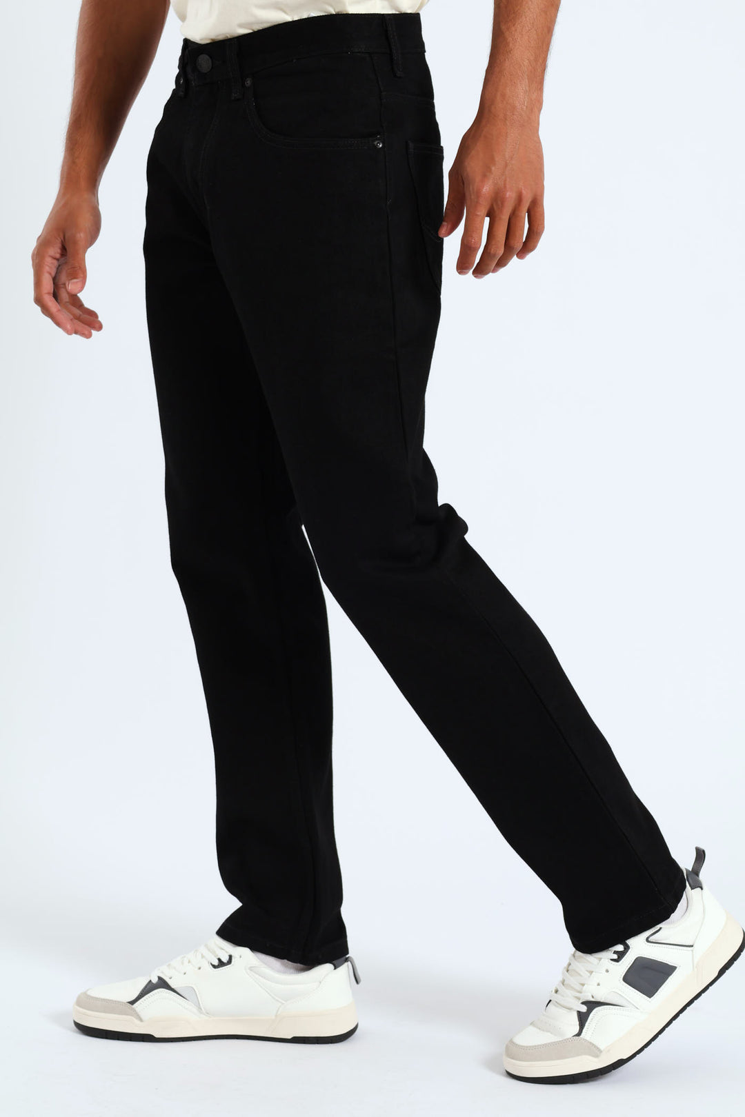 Brooklyn Regular Straight Leg Denim - Black