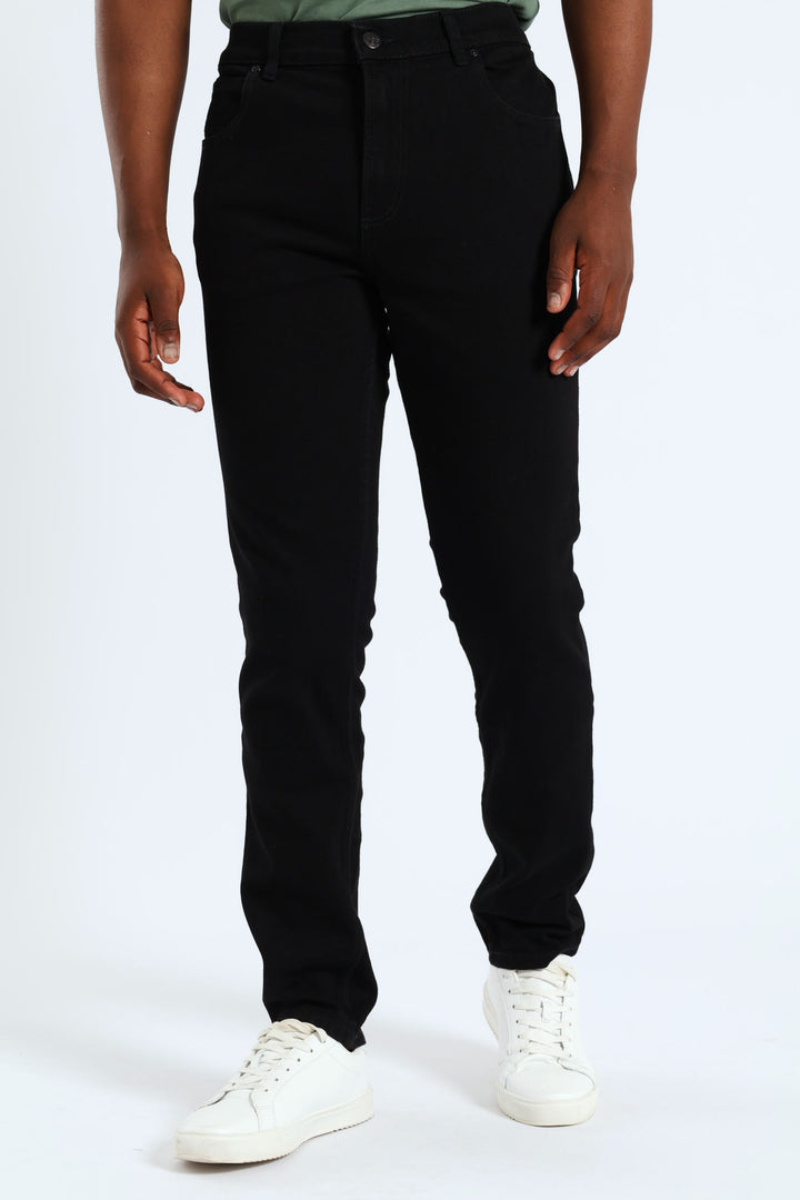 Eddie Regular Tapered Leg Denim - Black