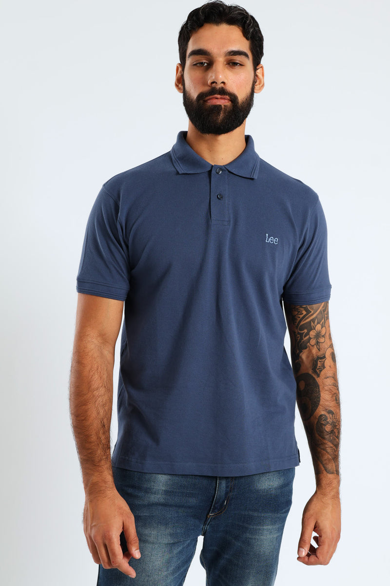 Mens Lcarus Polo Golfer - Blue – Edgars