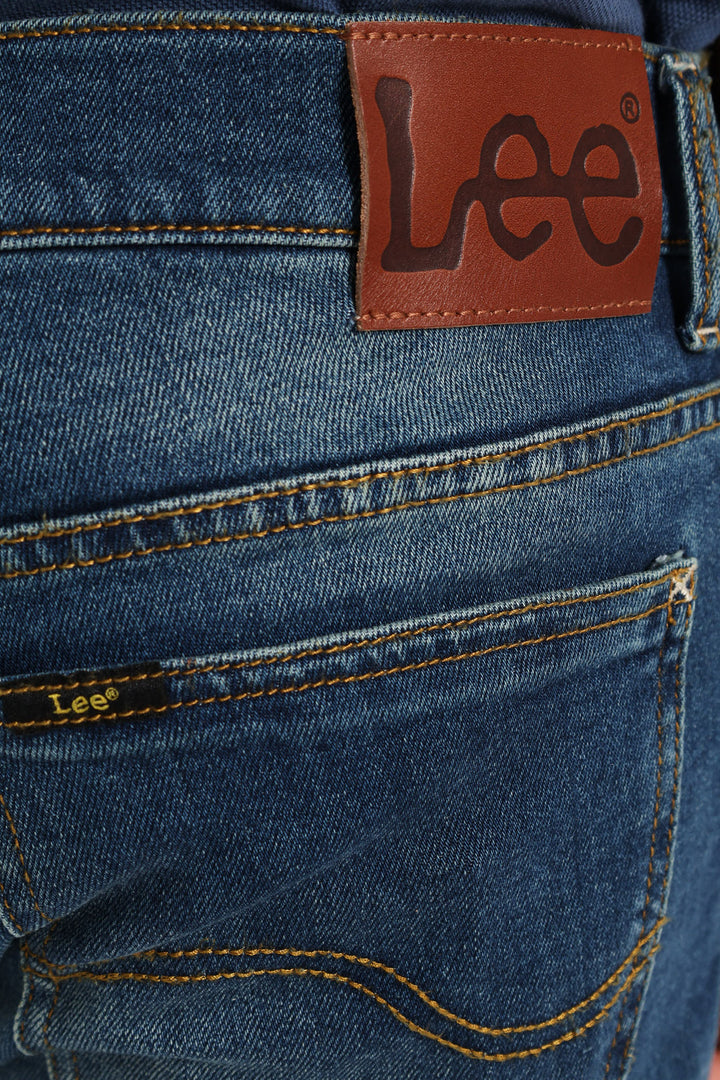 Detroit Slim Tapered Leg Denim - Stonewash