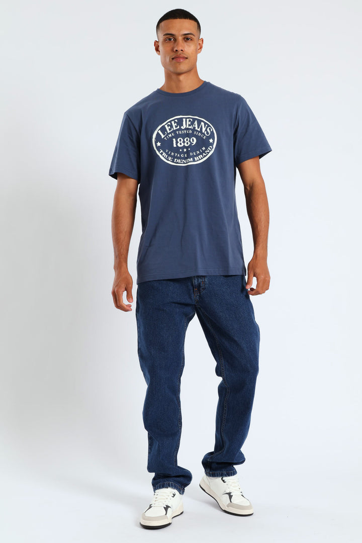 Brooklyn Regular Straight Leg Denim - Stonewash