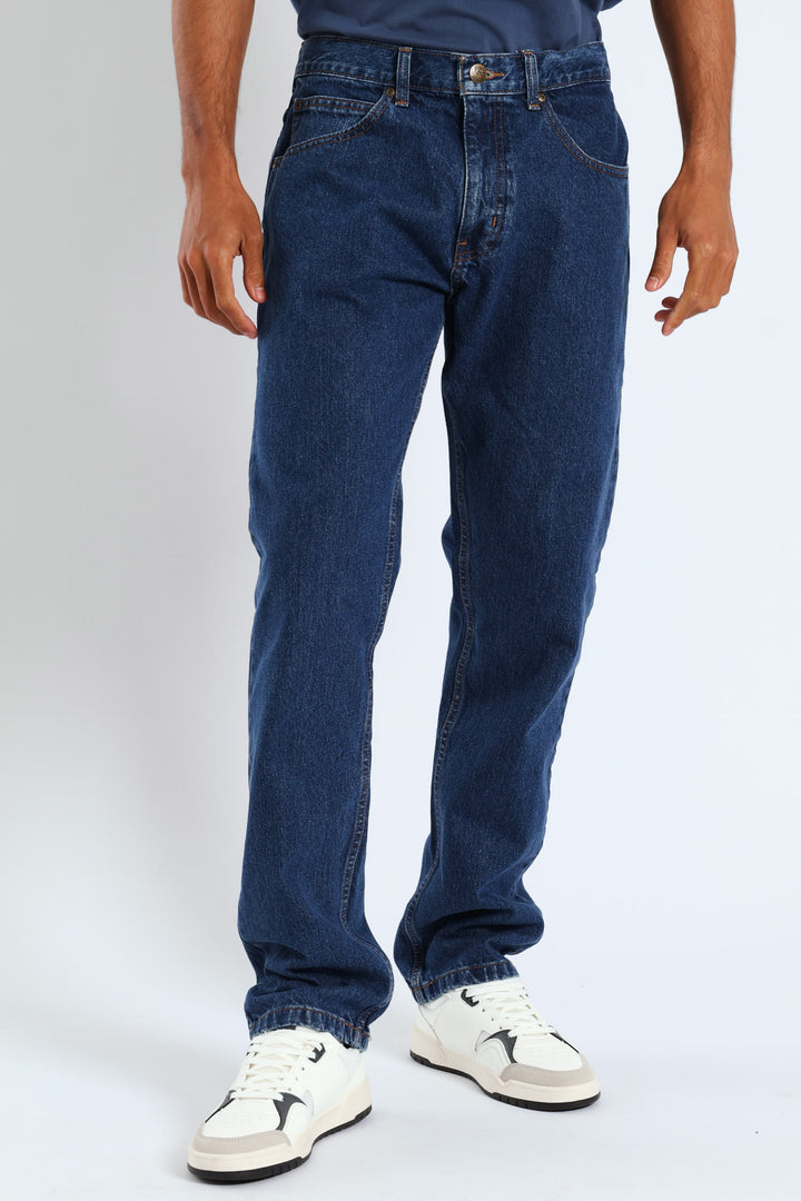 Brooklyn Regular Straight Leg Denim - Stonewash