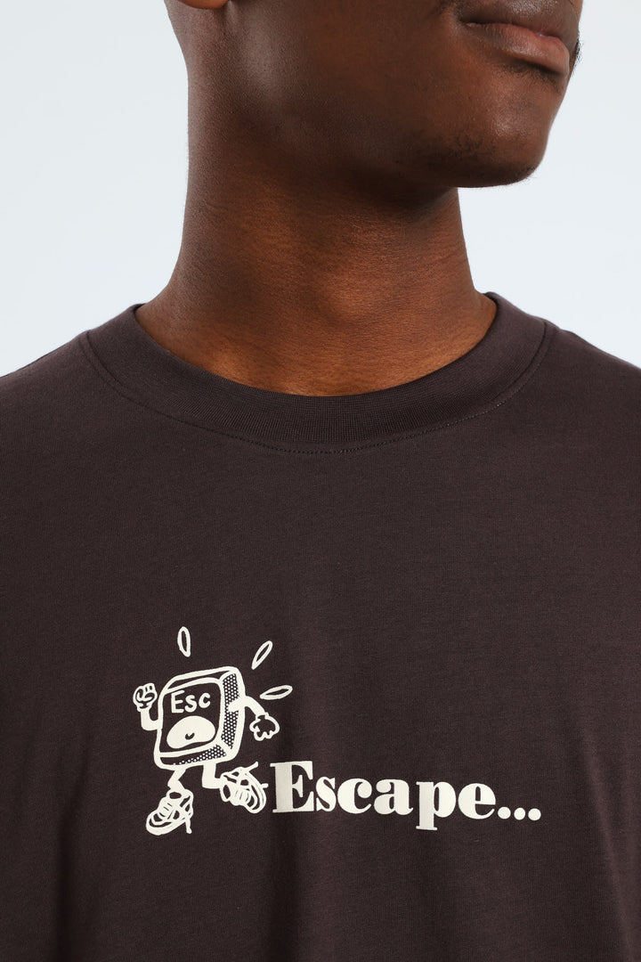 Too Many Issues Front & Back Tee - Chocolate