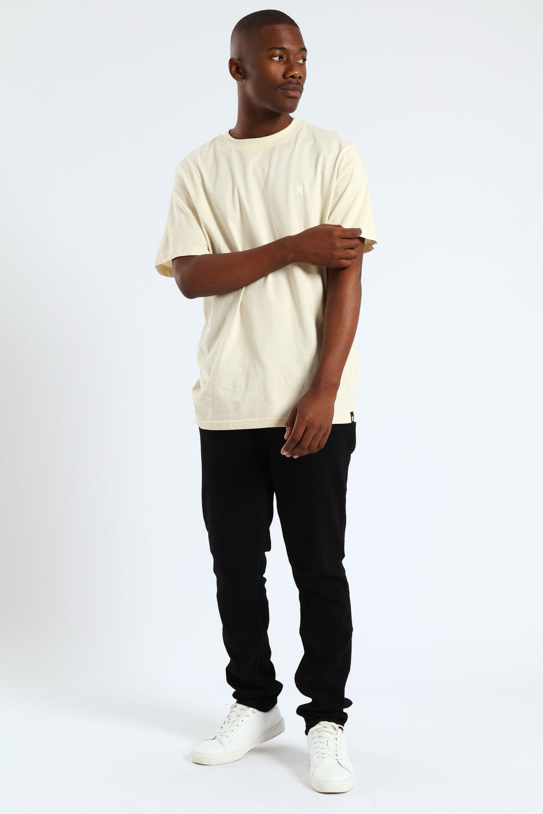 Basic Crew Tee - Light Stone