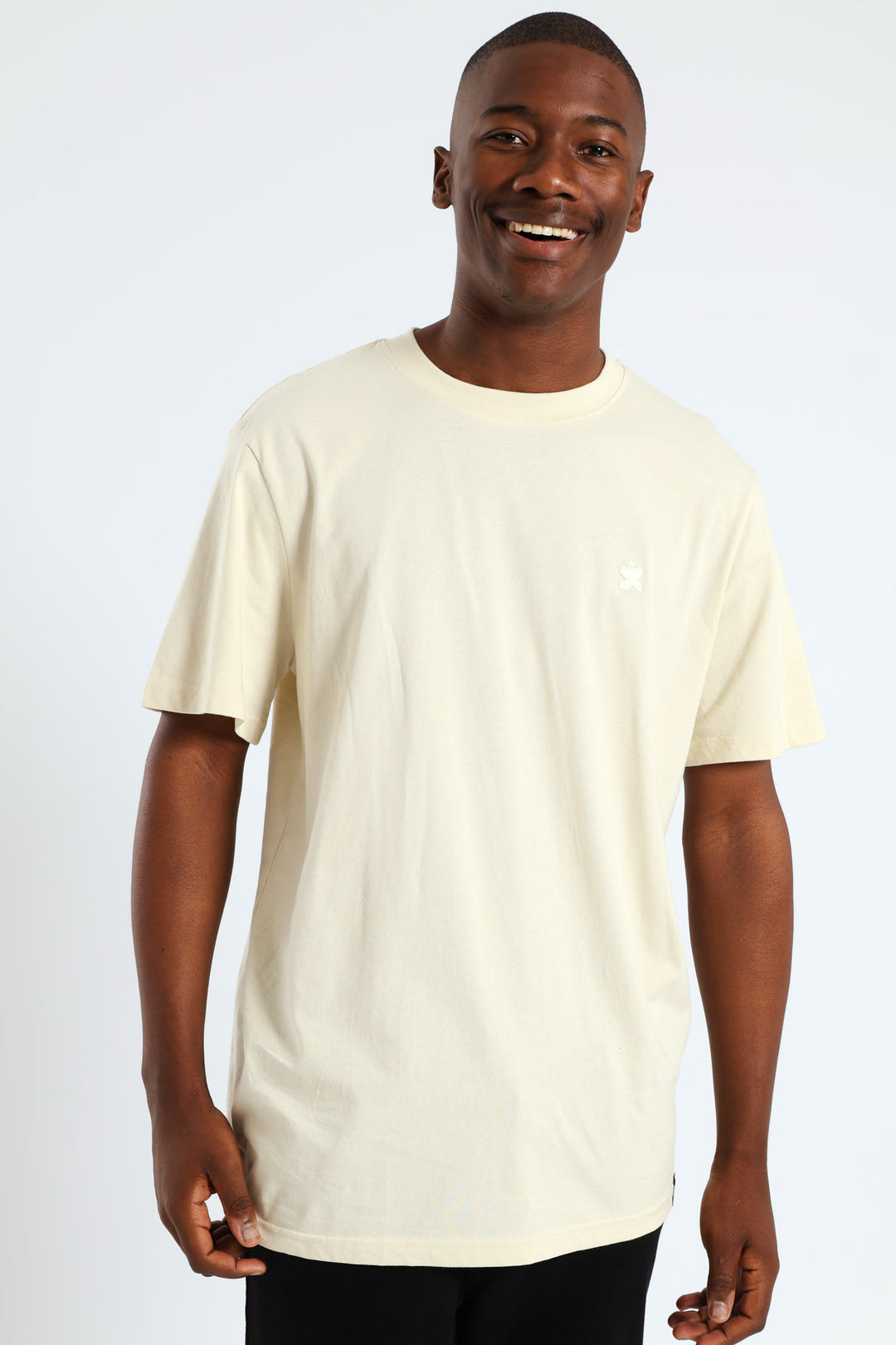 Basic Crew Tee - Light Stone
