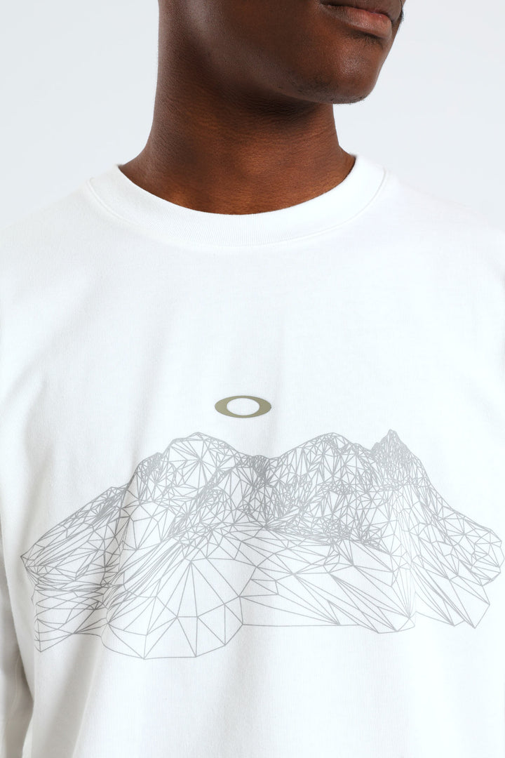 Wired Mtn Scape Tee - White