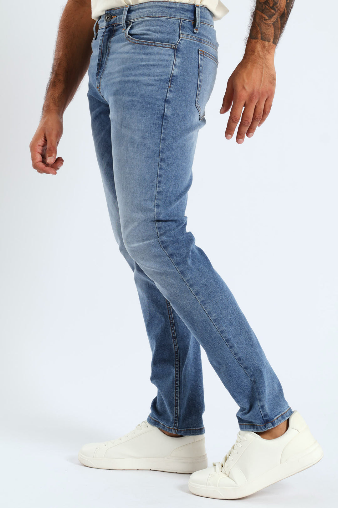 Mid Quartz Slim Denim - Mid Wash