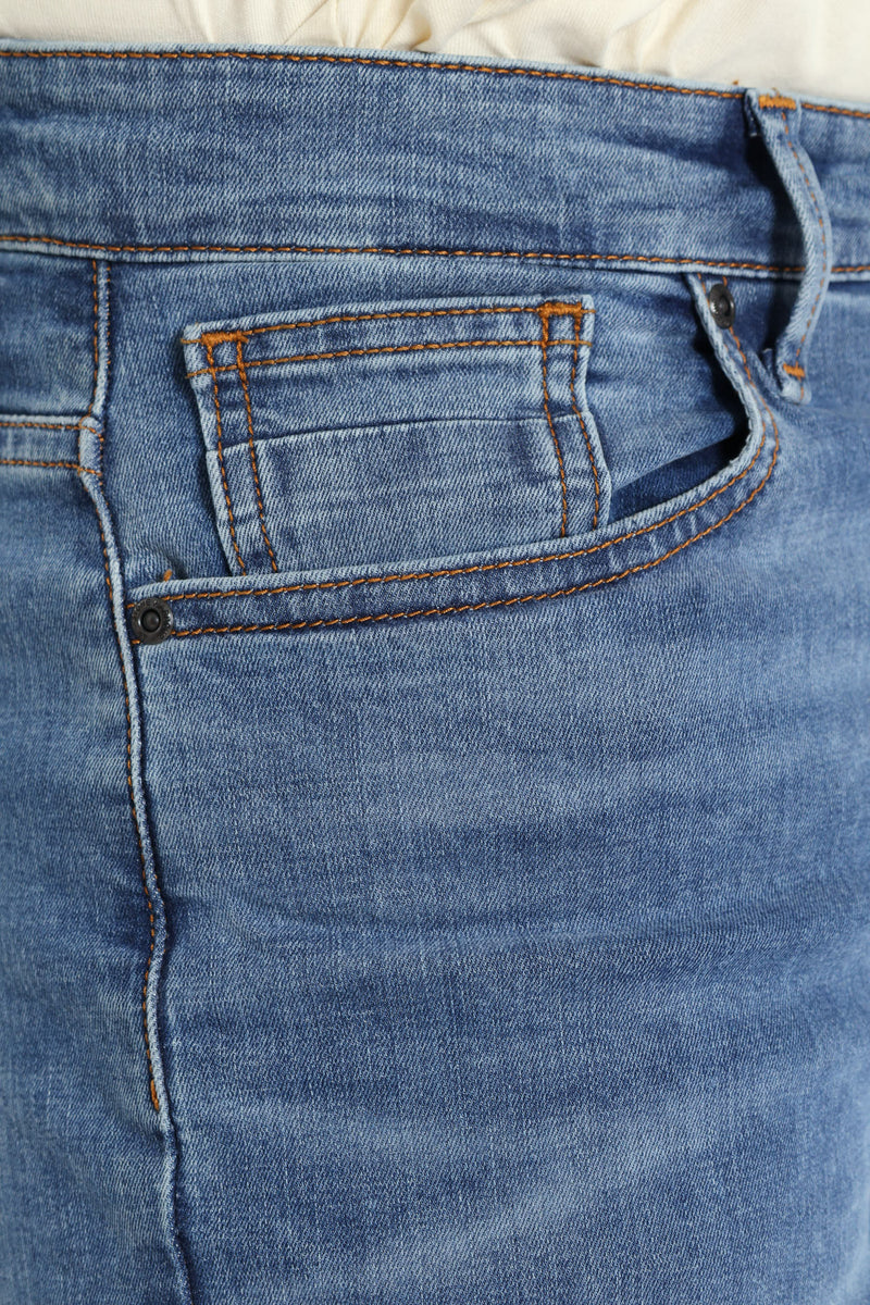 Mid Quartz Slim Denim - Mid Wash