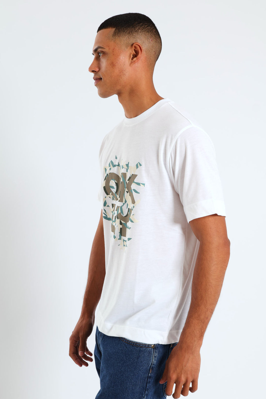 B1B Coral Tee - White