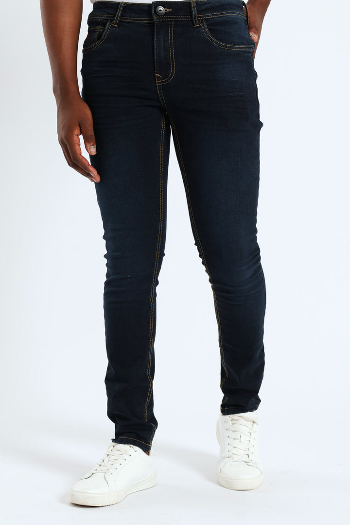 Cormac Skinny Denim - Blue/Black