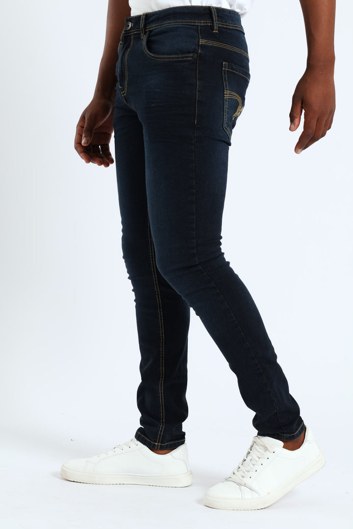Cormac Skinny Denim - Blue/Black