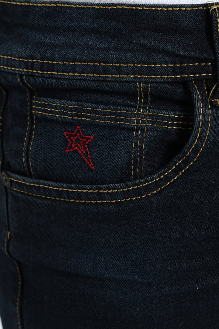 Cormac Skinny Denim - Blue/Black