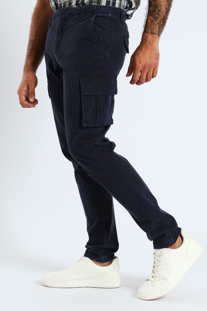 Cargo Bellows Pant - Navy