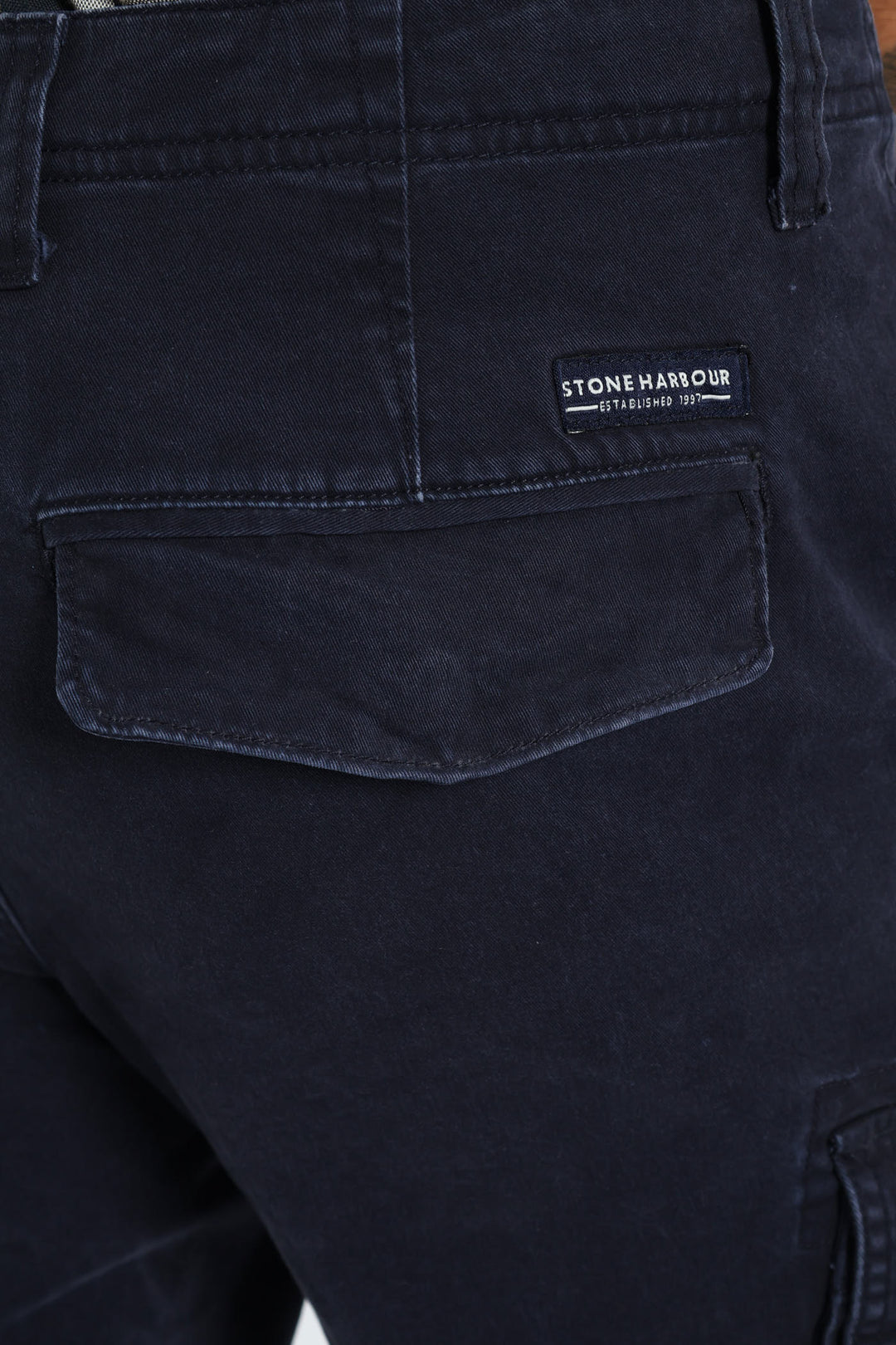 Cargo Bellows Pant - Navy