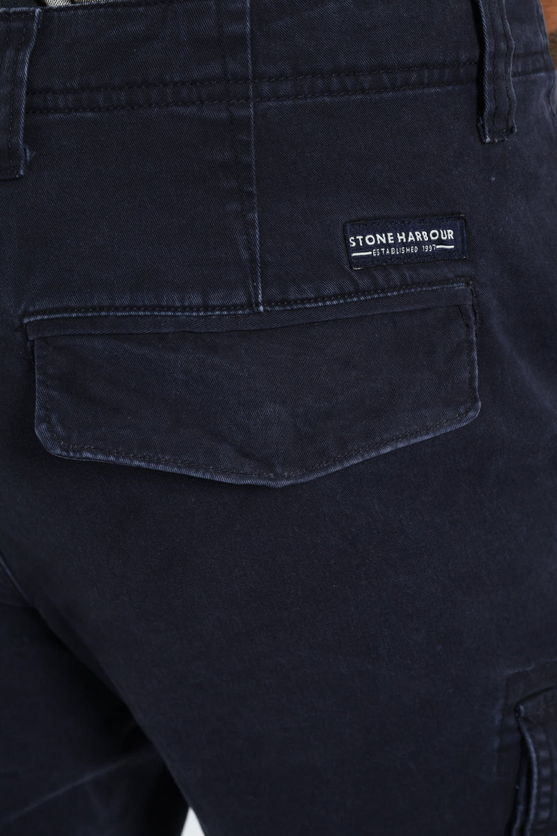 Cargo Bellows Pant - Navy
