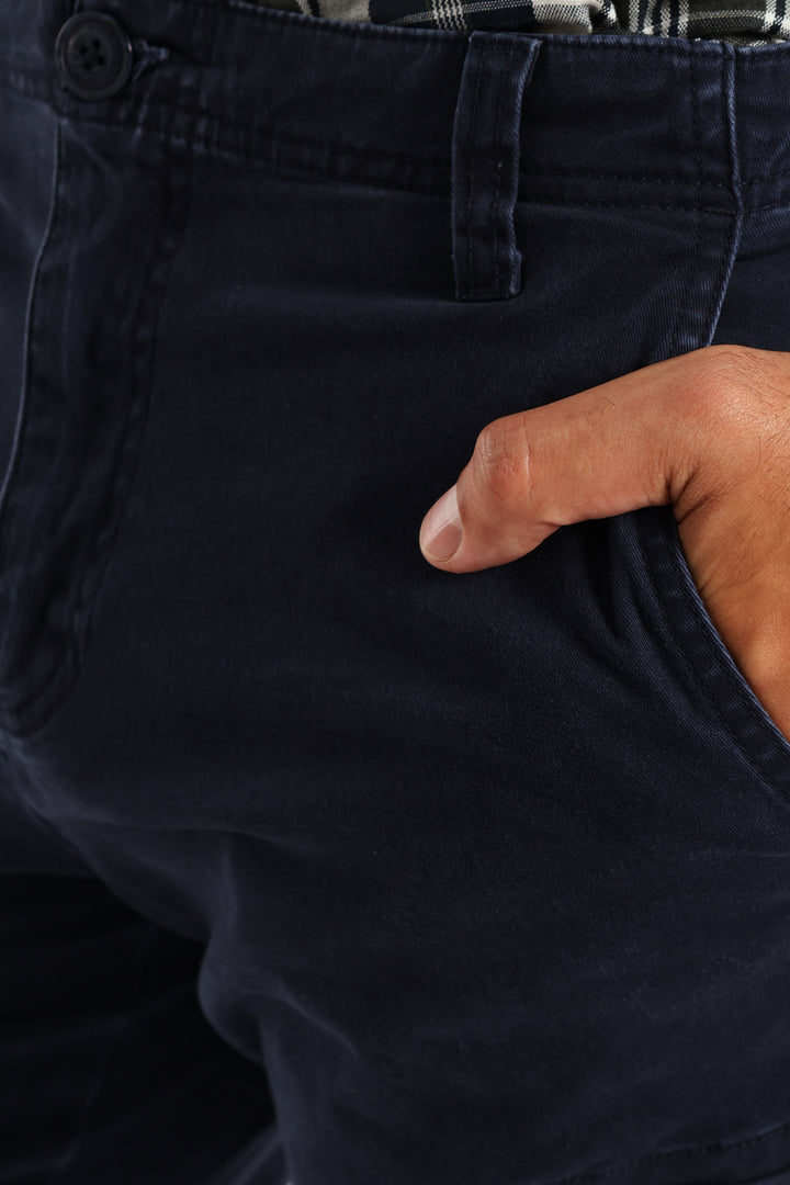 Cargo Bellows Pant - Navy