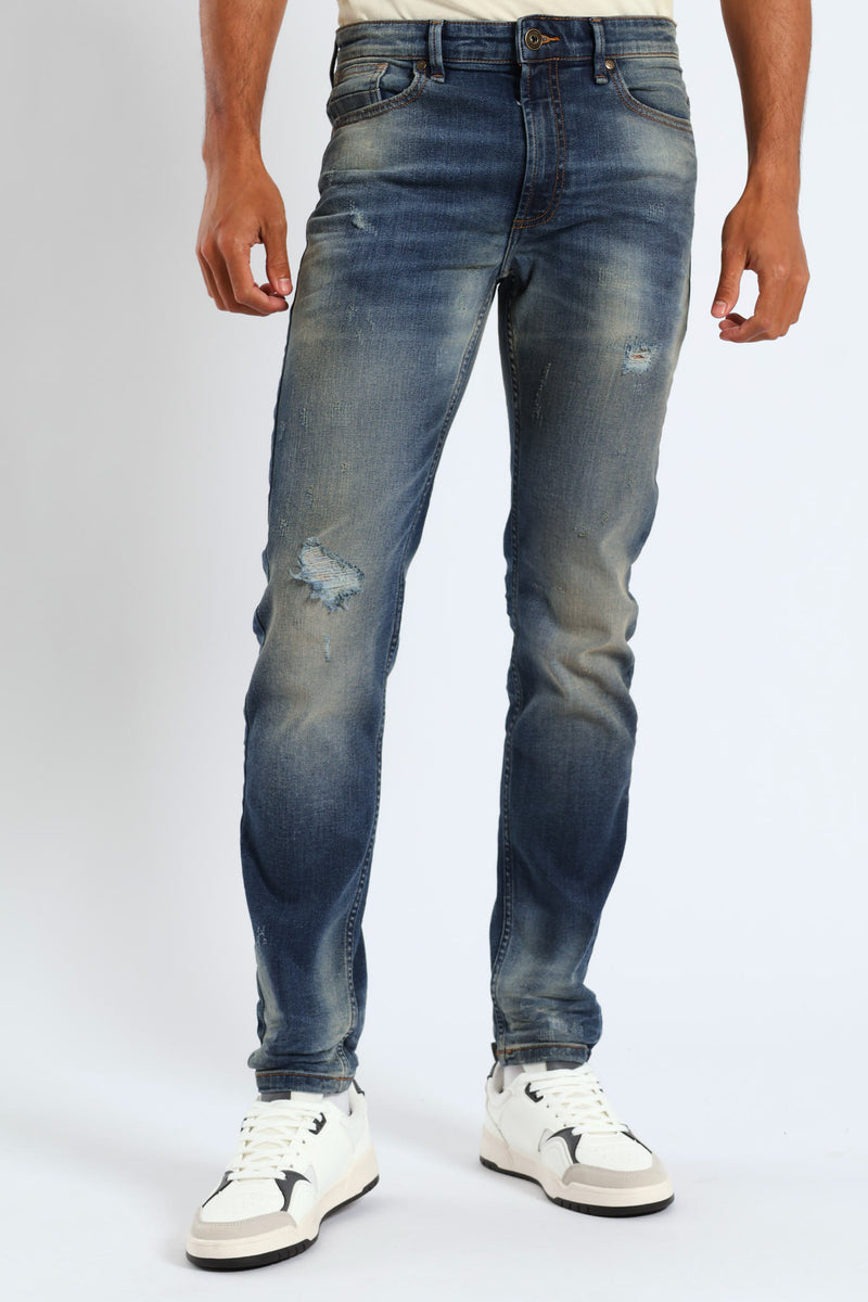 Rip And Repair Denim - Medium Wash