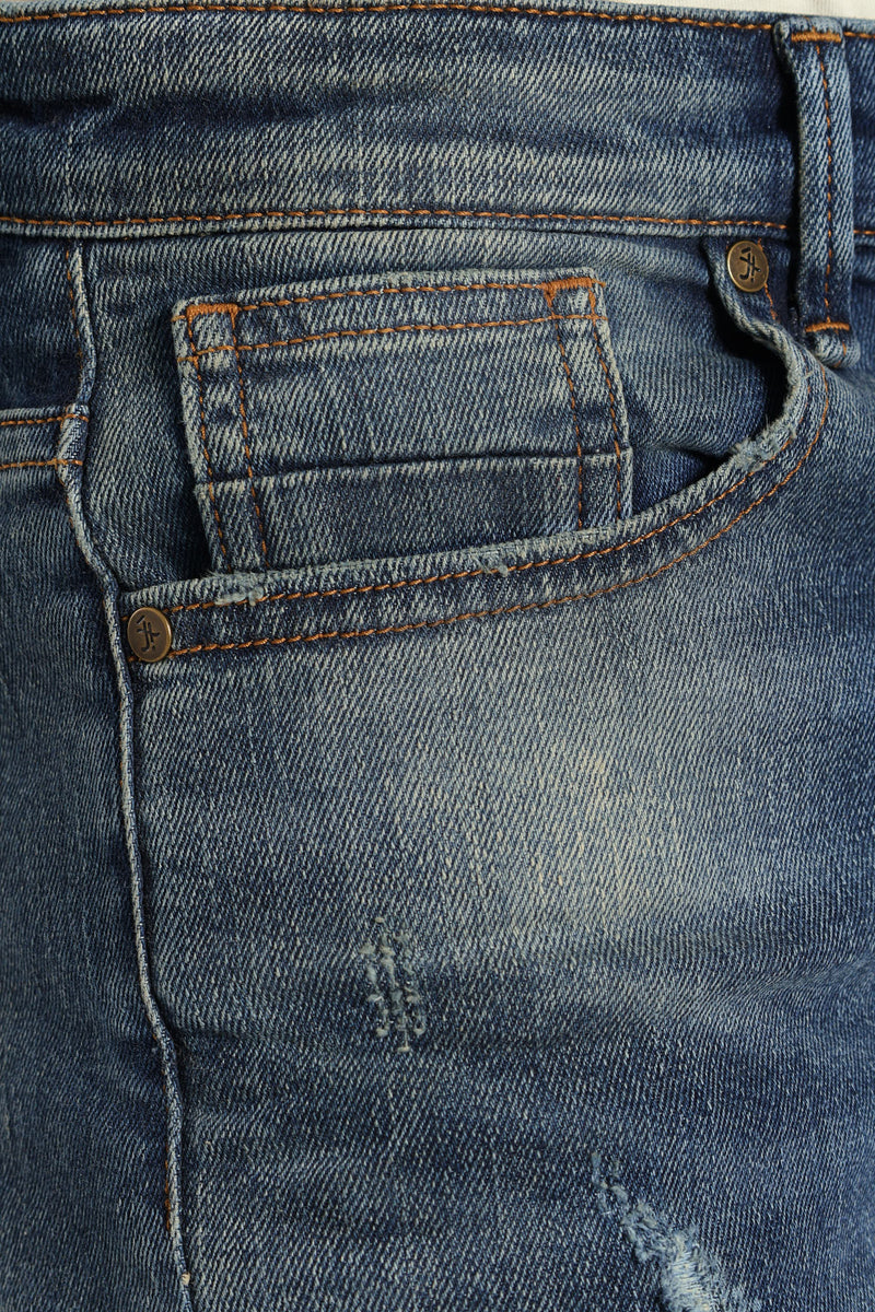 Rip And Repair Denim - Medium Wash