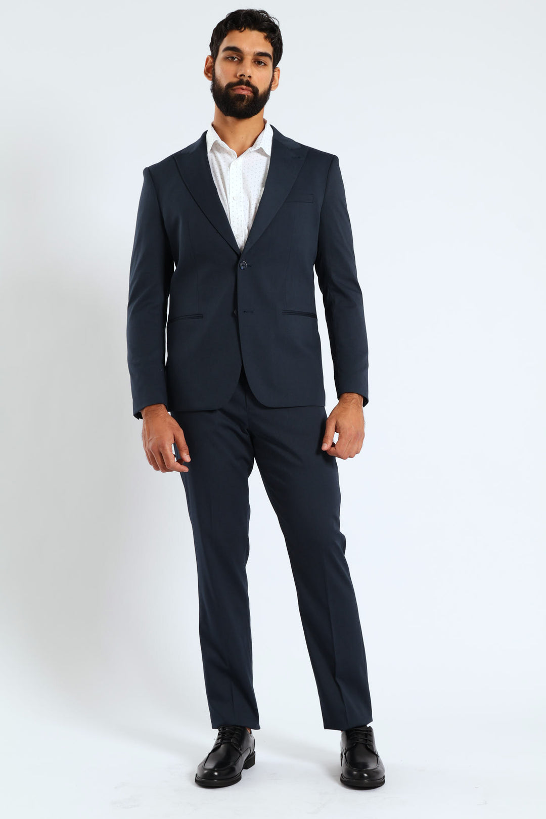 Slim Twill Suit Jacket - Petrol