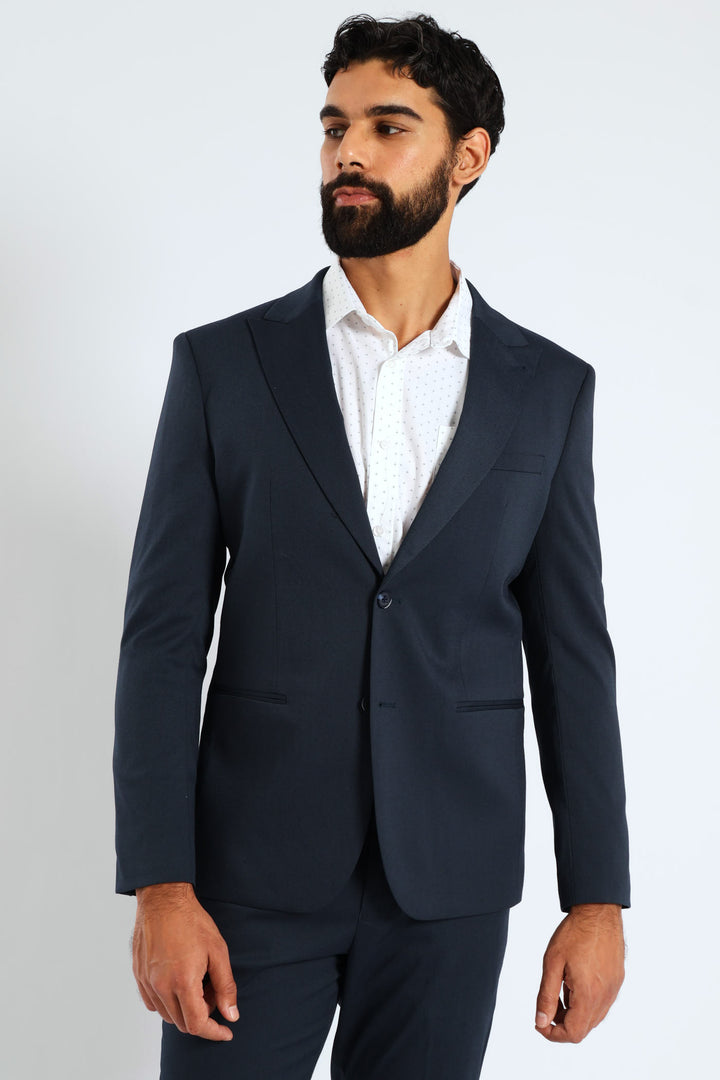 Slim Twill Suit Jacket - Petrol