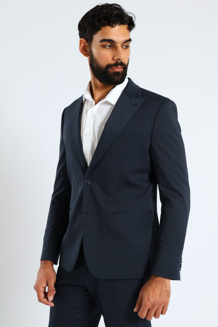 Slim Twill Suit Jacket - Petrol