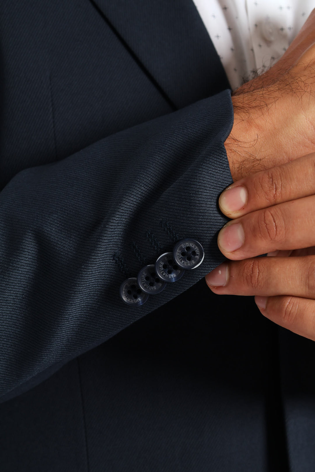 Slim Twill Suit Jacket - Petrol