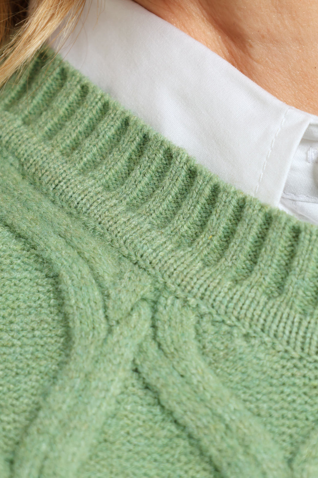 Diamond Textured Vest - Matcha