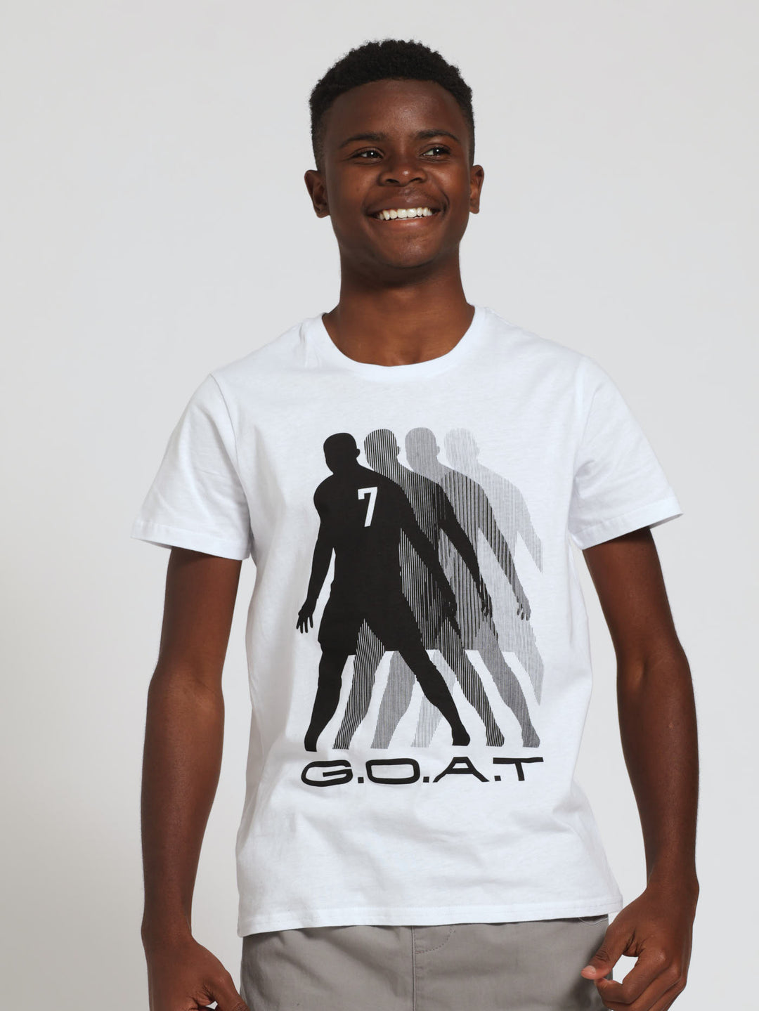 Boys Ronaldo Tee - White