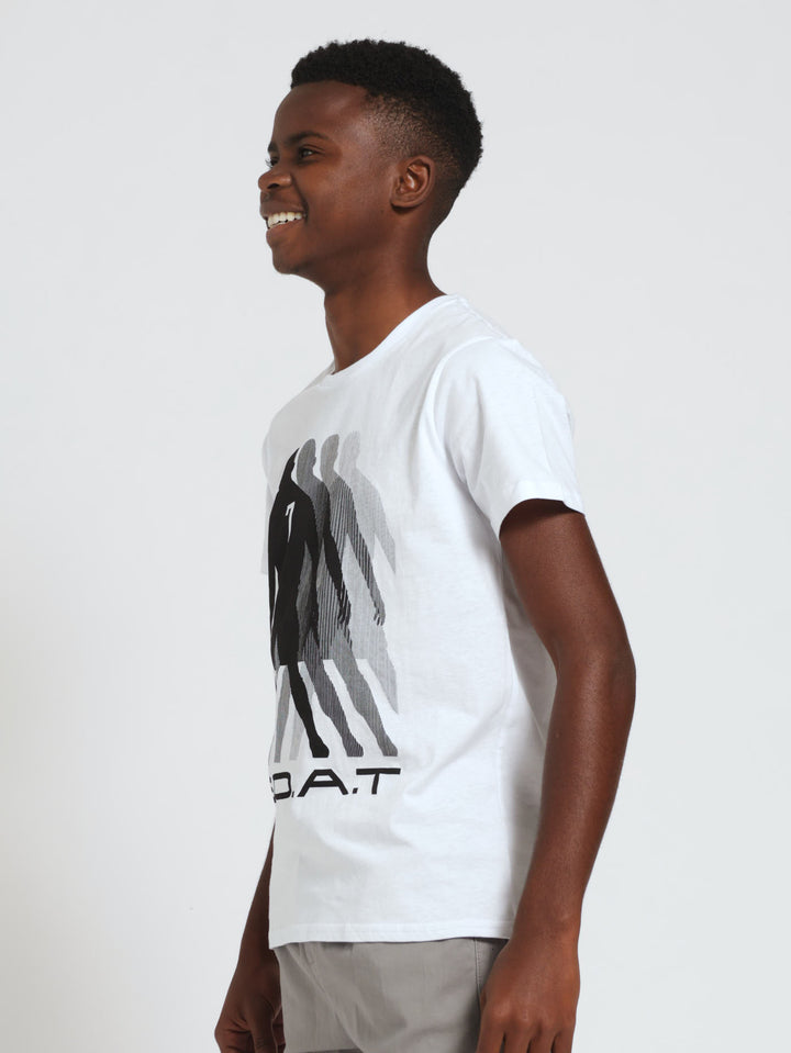 Boys Ronaldo Tee - White